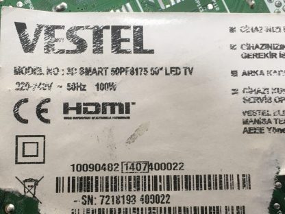 17MB95M 23193508 VESTEL 50PF8175 MAİN BOARD - Görsel 4