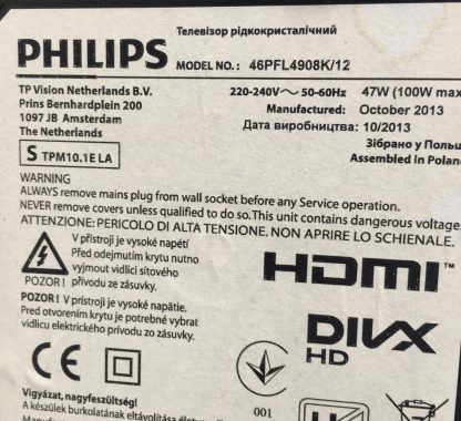 PHILIPS 46PFL4908K/12 SEHPA AYAĞI - Görsel 3