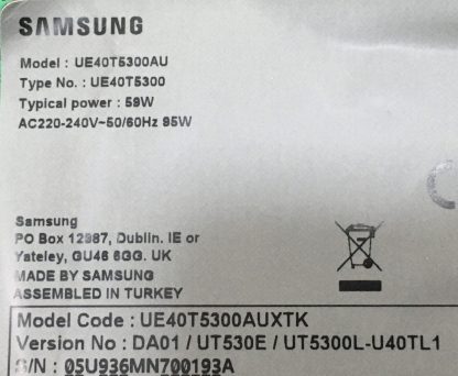 SAMSUNG UE40N5300 BN96-37935A BN96-37936A SEHPA AYAĞI - Görsel 3