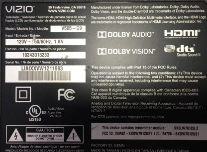 VIZIO V505-G9 SEHPA AYAĞI - Görsel 2