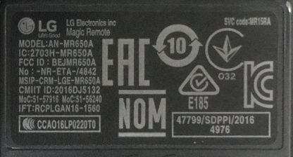 AN-MR650A LG 55SJ850V SİHİRLİ KUMANDA - Görsel 2