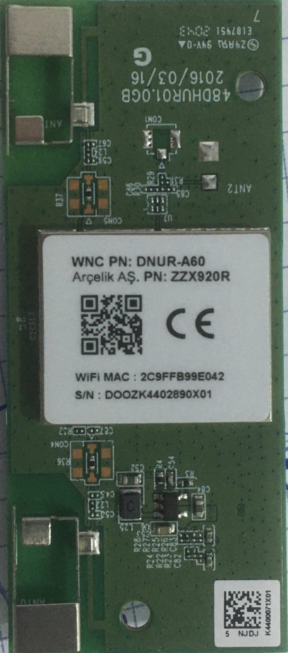 48DHUR01.0GB WMA192R-3 V-0 GRUNDIG 50GEU7900B 4K WİFİ MODÜL