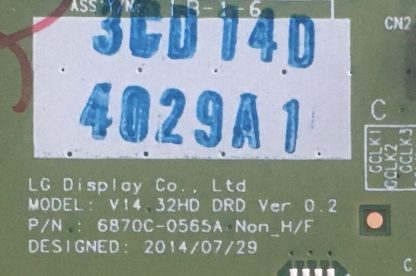 6870C-0565A LG 32LF580N T-CON BOARD - Görsel 2