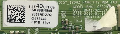 BN95-02058A BN41-02229A SAMSUNG UE40J6370 T.CON BOARD - Görsel 2