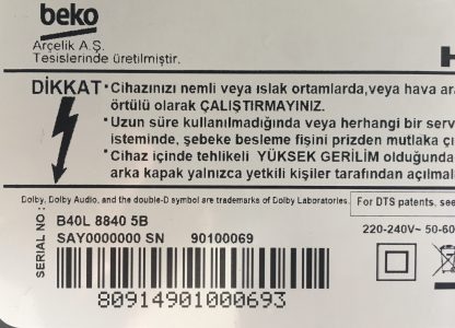 GRUNDIG 40VLE5730 WN SEHPA AYAĞI - Görsel 5