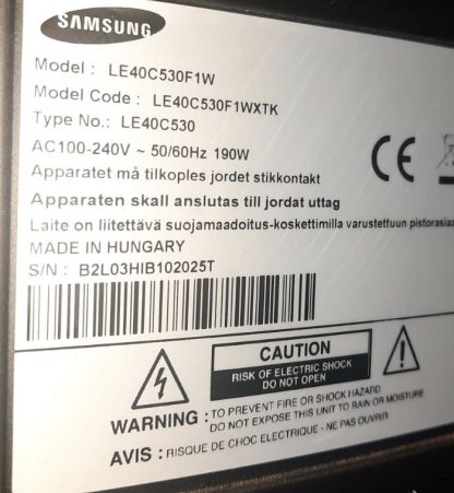 BN94-03985D BN41-01536A SAMSUNG 40C530F1WXXU MAİN BOARD. - Görsel 3