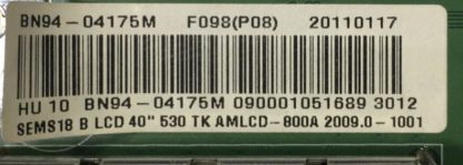 BN94-03985D BN41-01536A SAMSUNG 40C530F1WXXU MAİN BOARD. - Görsel 2