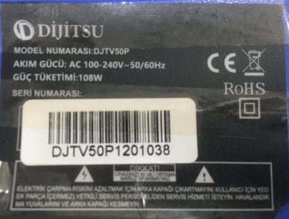 DİJİTSU DJTV50P KUMANDA - Görsel 2