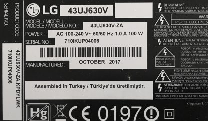 LG 43UJ630V 43LJ594V 43UJ603 SEHPA AYAĞI - Görsel 2