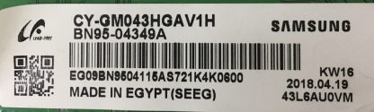 BN44-00806A L40S6_FDY SAMSUNG UE40JU6610UXTK POWER BOARD - Görsel 3