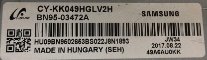 CY-KK049HGLV2H BN95-03472A SAMSUNG 49KS7000 PLEKSİ