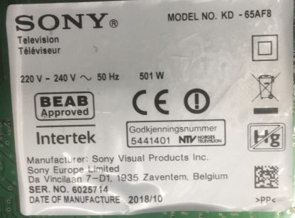 1-983-249-21 SONY KD-65AF8BA MAİN BOARD - Görsel 4