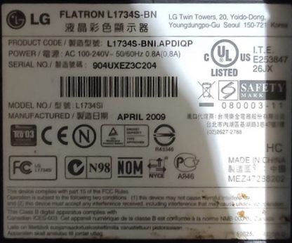 EBU49008501 LG FLATRON L1734S-BN LCD Monitör Main Board - Görsel 3