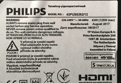 PHILIPS 43PUS6262/12 SEHPA AYAĞI - Görsel 2