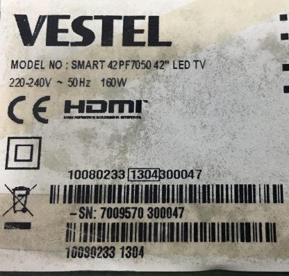 T315HW07 VB CTRL BD 31T14-C0J VESTEL 42PF7050 T.CON BOARD - Görsel 4
