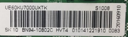 BN94-10802C BN41-02528A SAMSUNG UE60KU7000UXTK  MAİN BOARD - Görsel 2