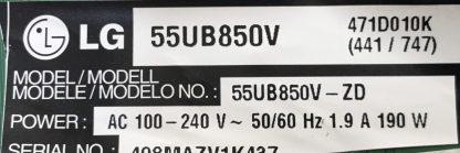 EBT63083605 EAX65684604 LG 55UB850V MAİN BOARD - Görsel 3