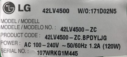 6870C-0358A LG 42LW4500 T.CON BOARD - Görsel 3