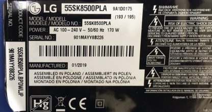 EBR85415501 LG 55SK8500PLA LED DRIVER BOARD - Görsel 4
