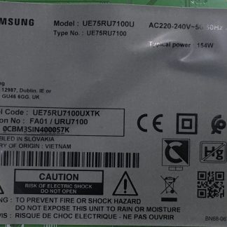 SAMSUNG UE75RU7100UXTK PLEKSİ