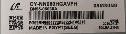 SAMSUNG UE50RU7105UXTK PLEKSİ