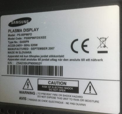 SAMSUNG PS-50P96FDX/XEE SEHPA AYAĞI - Görsel 5