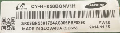 BN95-01724A V500HJ3 -CPE1 SAMSUNG UE58H5270ASXTK T.CON BOARD - Görsel 2