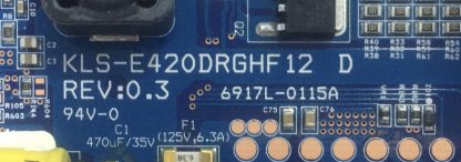 KLS-E420DRGHF 12 D REV:0.3 6917L-0115A LG FLATRON 42WS50BS-B LED DRIVER BOARD - Görsel 2