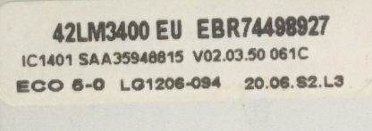 EBT62082682 EBR74498927 EAX64317404 LG 42LM3400 MAİN BOARD - Görsel 2