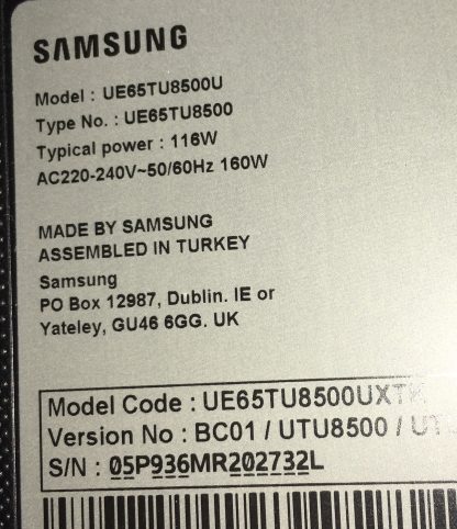 BN61-15582A SAMSUNG UE65TU8500U STAND - Görsel 4