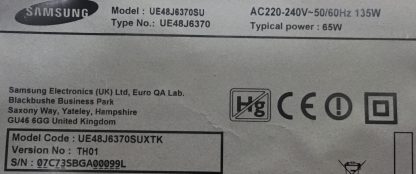 BN44-00803A SAMSUNG UE40J6370SUXXN  POWER BOARD - Görsel 4