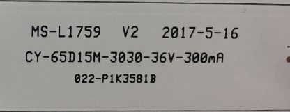 MS-L1759 V2 CY-65D15M-3030-36V-300mA AXEN AX65LEDA88-G/0227 LED BAR - Görsel 3