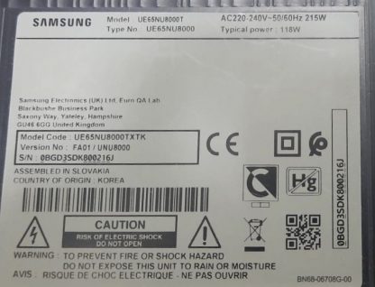 CY-SN065FLLV1H SAMSUNG UE65NU8000T REFLEKTÖR - Görsel 2
