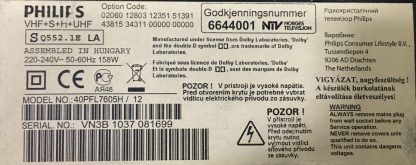 PHILIPS 40PFL7605H/12 SEHPA AYAĞI - Görsel 2