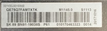BN91-19038S BN68-07104D BN94-12367A SAMSUNG QE75Q7FAMTXTK ONE CONNECT BOX - Görsel 2