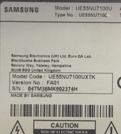 BN61-15485A NU7100_STS550AU9_40LEDs_3030F_2C_Rev1.0 SAMSUNG UE55RU7105U BRACKET - Görsel 5