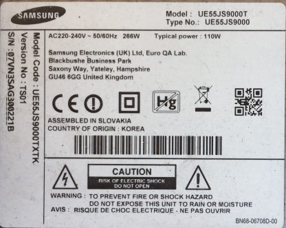BN96-34996A SAMSUNG UE55JS9000T HOPARLÖR - Görsel 3