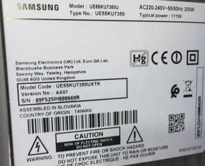 BN44-00807A L55S6_FHS SAMSUNG UE55JU6570UXTK POWER BOARD - Görsel 4