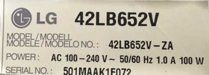EBT62800437 EAX65384004(1.5) LG 42LB652V-ZA MAİN BOARD - Görsel 4