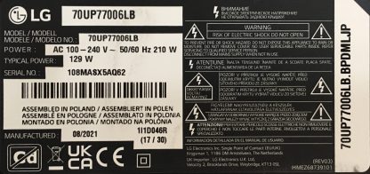MR21GA LG 70UP77006LB SİHİRLİ KUMANDA - Görsel 2