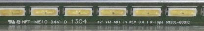 6922L-0072A 6920L-0001C 42 V13 ART TV REV 0.4 1 L-Type PHILIPS 42PFL6188K/12 LED - Görsel 2