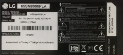 EAY65169921 EAX68248021 LG 65SM8000PLA POWER BOARD - Görsel 4
