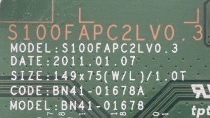 BN95-00493A BN41-01678A S100FAPC2LV0.3 SAMSUNG UE40D5003 T.CON BOARD - Görsel 2