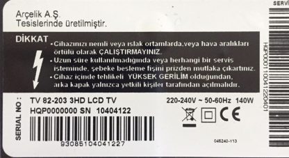 ARÇELİK TV 82203 3HD LCD TV SEHPA AYAĞI - Görsel 4