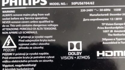 398GR10BEPHN0017BC PHILIPS 50PUS6704/62 AMBİLİGHT KUMANDA - Görsel 3
