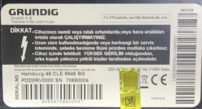 RC3214802/03 GRUNDIG 32VLE6830BP KUMANDA - Görsel 3