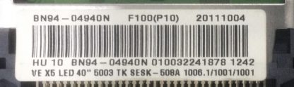 BN94-04940N BN41-01702A SAMSUNG UE40D6000TWXTK MAİN BOARD - Görsel 2