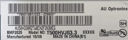 T500HVN08.7 CTRL BD 50T20-C09 PHILIPS 50PFK6510/12 T.CON BOARD - Görsel 4