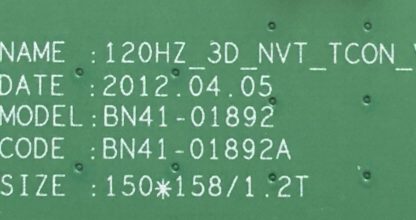 BN95-00693A BN41-01892A SAMSUNG UE40EH6030 T-CON BOARD - Görsel 3