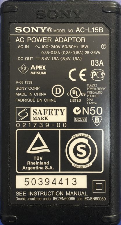 AC-L15B 8.4V 1.5A SONY ADAPTÖR - Görsel 2